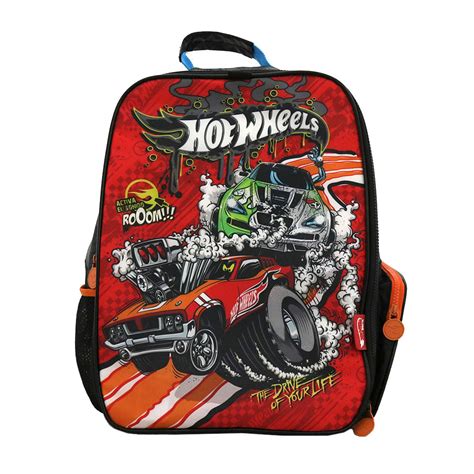 mochila hot wheels con pista